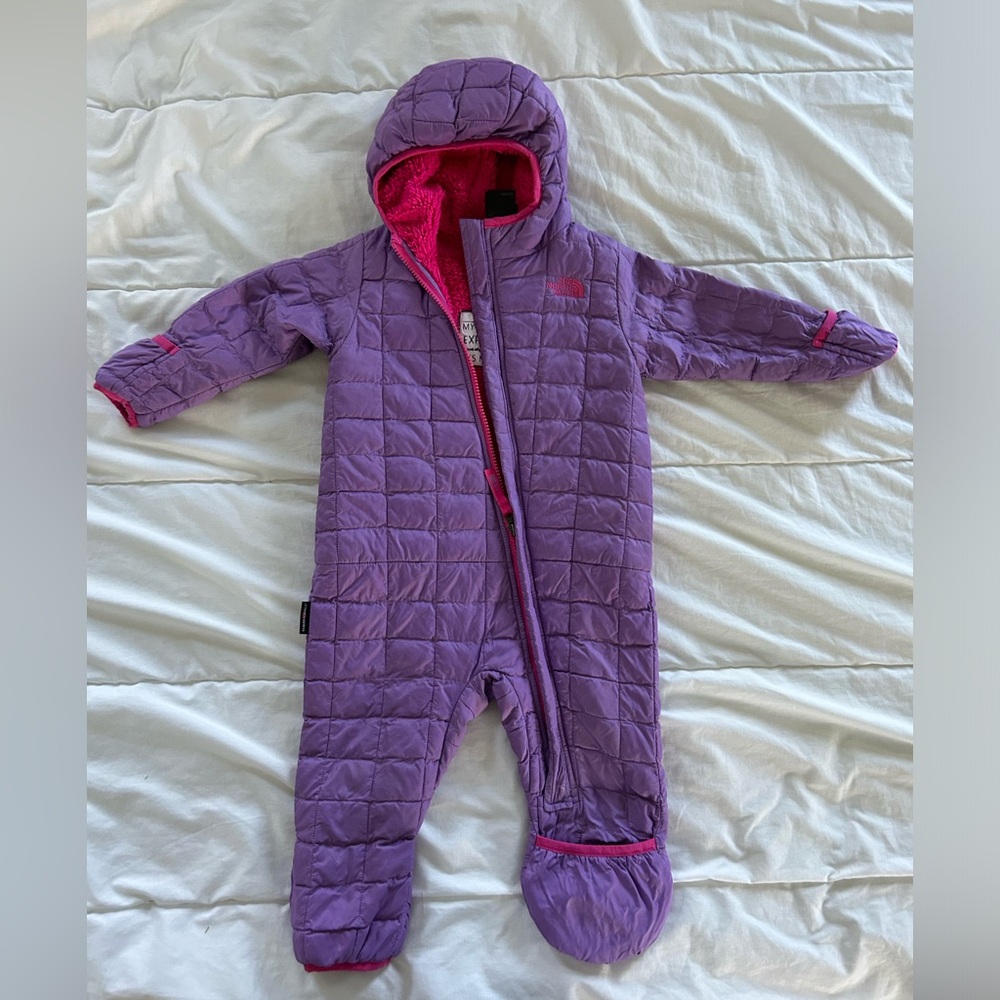 North face winter snowsuit for baby/ toddler girl